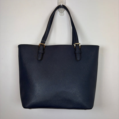 Pre-Owned Michael Kors Navy Coated Canvas Handbag