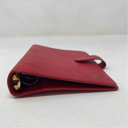 Pre-Owned Louis Vuitton Red Leather Designer Wallet