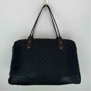 Pre-Owned Gucci Black Nylon Designer Handbag
