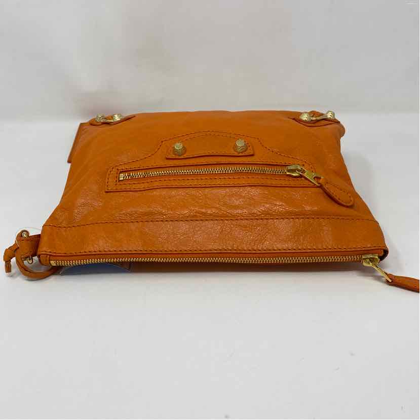 Pre-Owned Balenciaga Orange Leather Designer Handbag