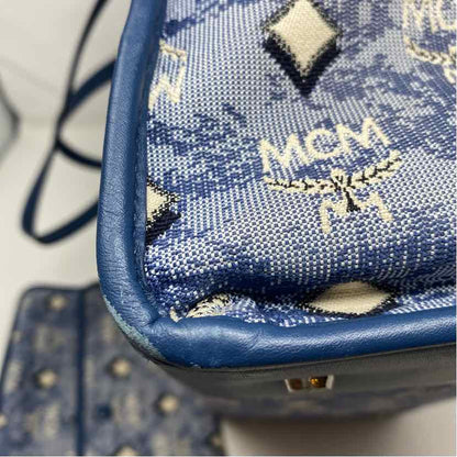 Pre-Owned MCM Denim Canvas Designer Handbag