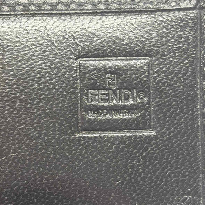 Pre-Owned Fendi Black Fabric Designer Wallet