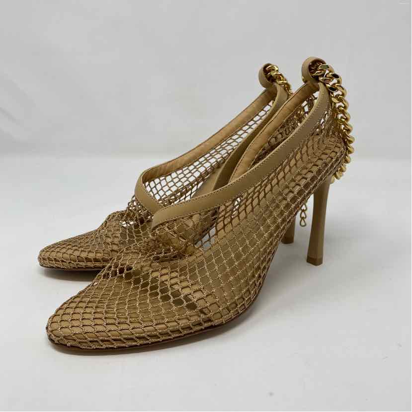 Pre-Owned Bottega Veneta Tan Leather Shoe Size 6 Designer Shoes