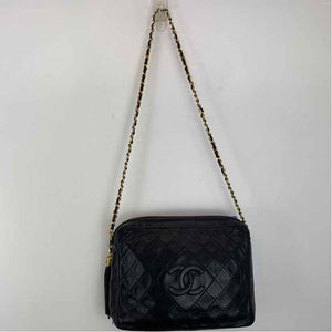 Pre-Owned Chanel Black Leather Designer Handbag