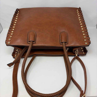 Boutique Cognac faux leather Handbag