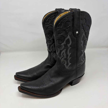 Pre-Owned Shoe Size 7 Tony Lama Black/White Boots