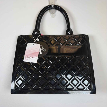 Pre-Owned Blush Kiss Black Patent Handbag