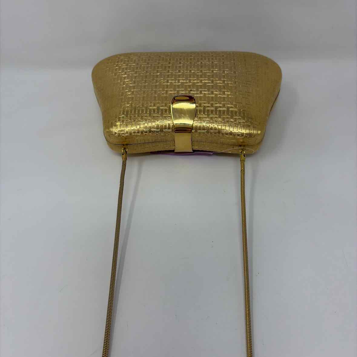 Pre-Owned Saks 5th Ave Gold Metal Handbag