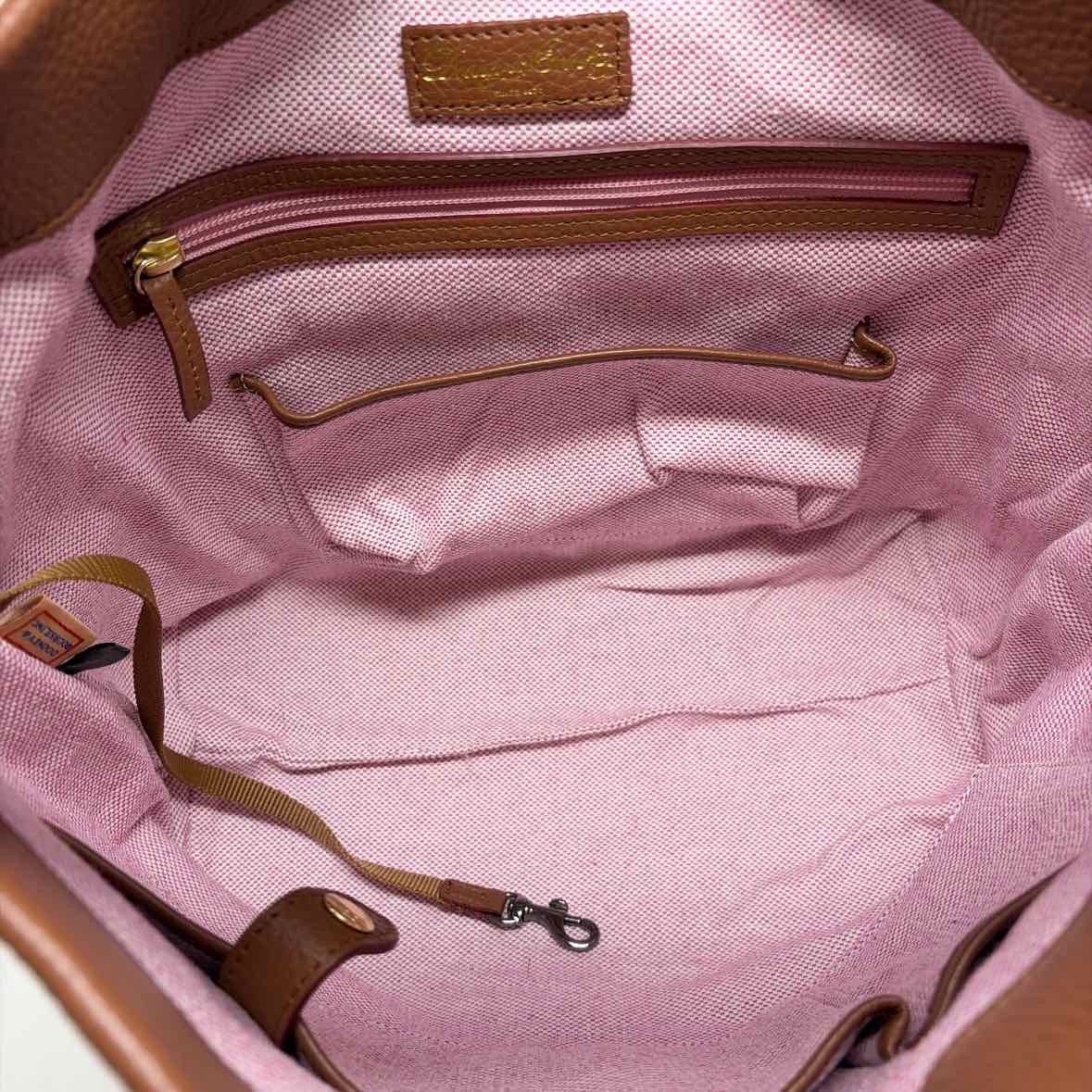 Pre-Owned Dooney & Bourke Brown Leather Handbag