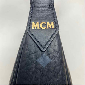Pre-Owned MCM Black Leather Designer Handbag