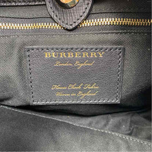Pre-Owned Burberry Black Leather Designer Handbag