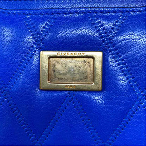 Pre-Owned Givenchy Blue Leather Designer Handbag
