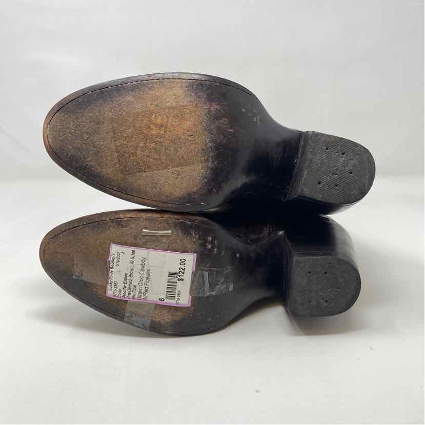 Pre-Owned Shoe Size 6 Jennifer Estess Brown Boots