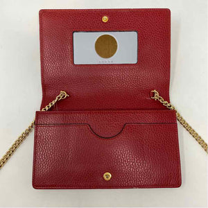 Pre-Owned Gucci Red Leather Designer Handbag