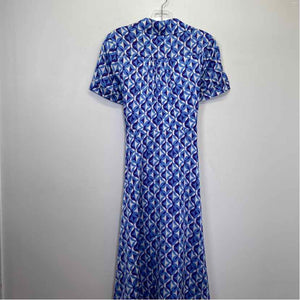 Pre-Owned Size 4/S Tahari Blue Multi Casual Dress