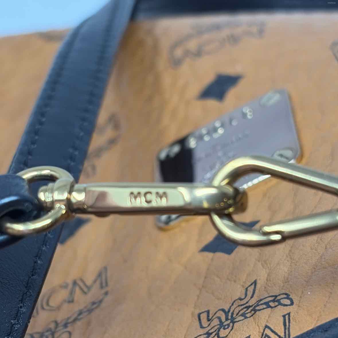 Pre-Owned MCM Cognac Leather Designer Handbag