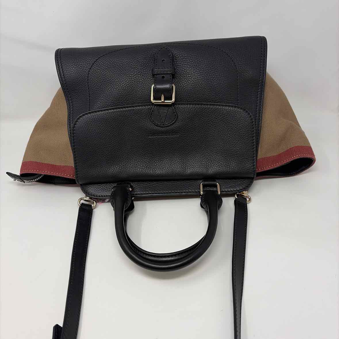 Pre-Owned Burberry Black Multi Leather Designer Handbag