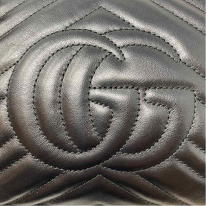 Pre-Owned Gucci Black Leather Designer Handbag