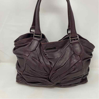 Pre-Owned Burberry Plum Leather Designer Handbag
