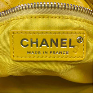 Pre-Owned Chanel Yellow Leather Designer Handbag