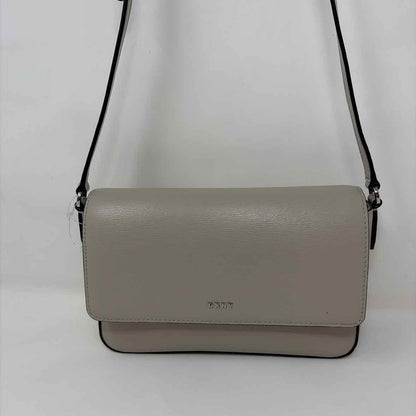 Pre-Owned DKNY Taupe Leather Handbag