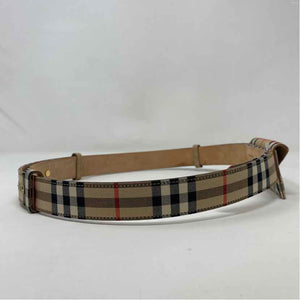 Pre-Owned Burberry Plaid Canvas Designer Belt