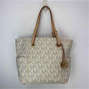 Pre-Owned MICHAEL by Michael Kors White Canvas Handbag