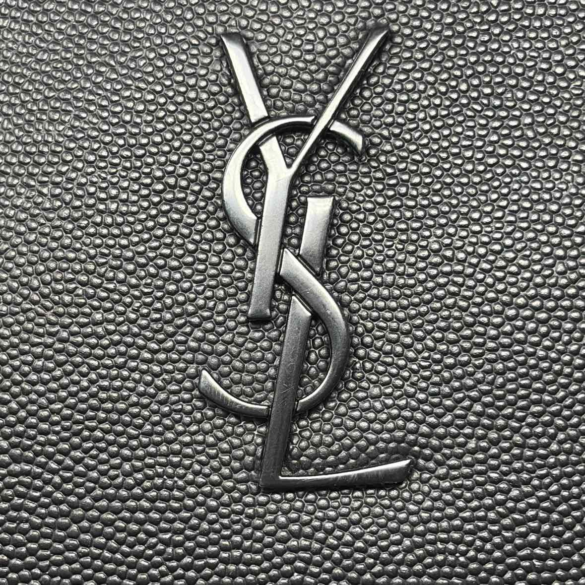 Pre-Owned Saint Laurent Black Leather Designer Handbag