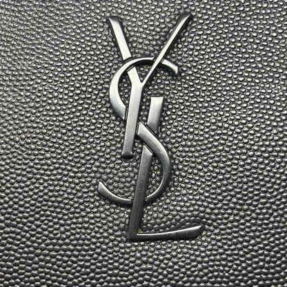 Pre-Owned Saint Laurent Black Leather Designer Handbag