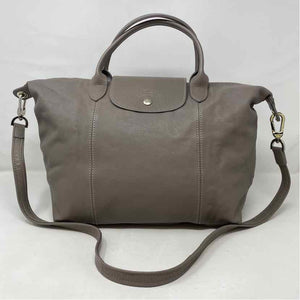 Pre-Owned Longchamp Grey Leather Handbag