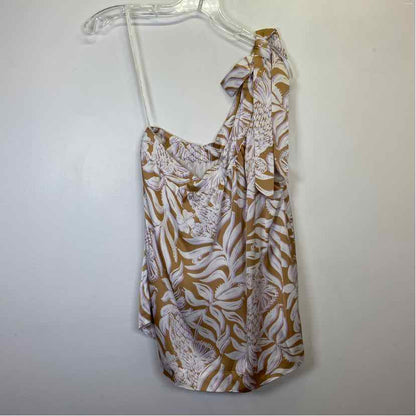 Pre-Owned Size 10/L Lilly Pulitzer Tan Multi Top