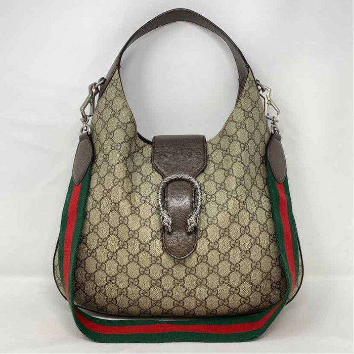 Pre-Owned Gucci Monogram Canvas Designer Handbag