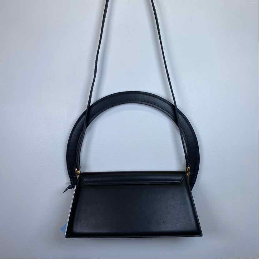 Pre-Owned Jacquemus Black Leather Designer Handbag