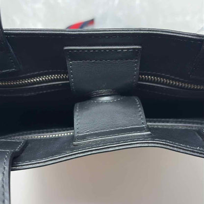 Pre-Owned Gucci Black Canvas Designer Handbag