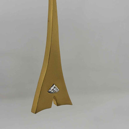 Pre-Owned Lee Wolfe Gold Multi Stones Brooch