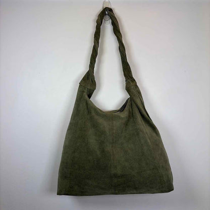 Pre-Owned TOPSHOP Green Suede Handbag