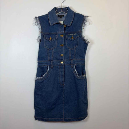 Pre-Owned Size S Bebe Denim Casual Dress