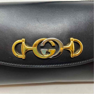 Pre-Owned Gucci Black Leather Designer Handbag