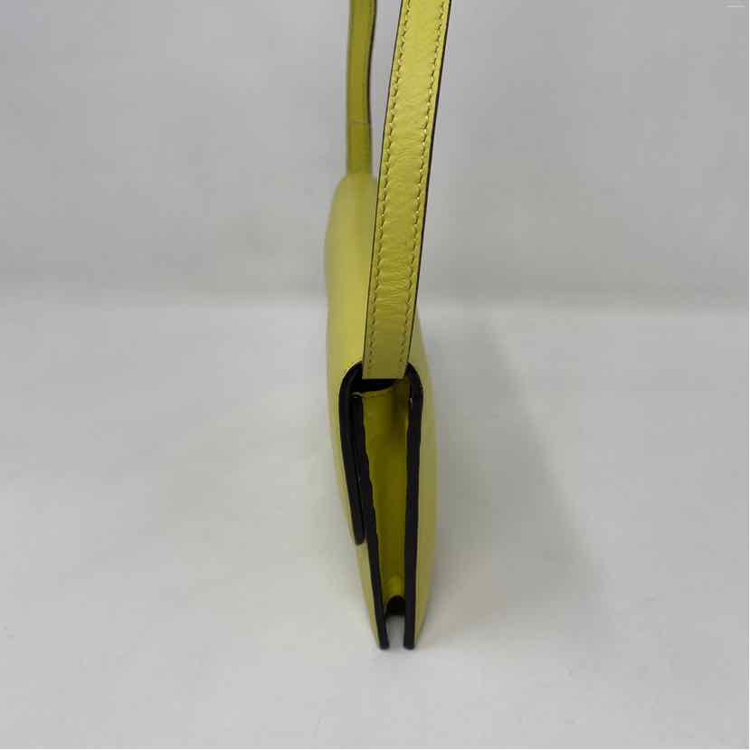 Pre-Owned Gucci Chartreuse Leather Designer Handbag