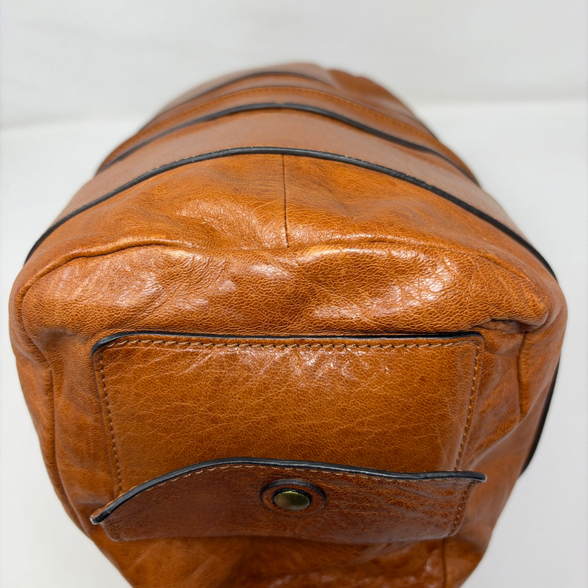 Pre-Owned Chloe Cognac Leather Designer Handbag