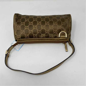Pre-Owned Gucci Gold Nylon Designer Handbag