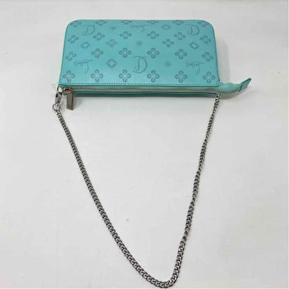 Pre-Owned Christian Louboutin Turqouise Leather Designer Handbag