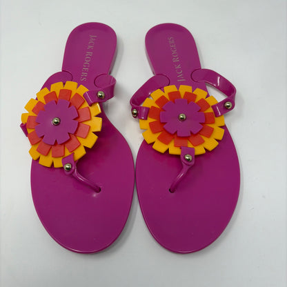 Pre-Owned Shoe Size 10 Jack Rogers Hot Pink Sandals