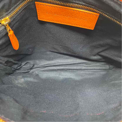 Pre-Owned Balenciaga Orange Leather Designer Handbag