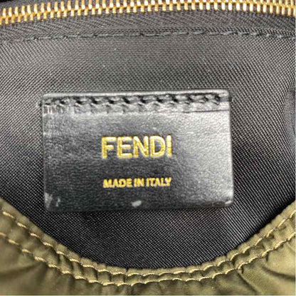 Pre-Owned Fendi Olive Nylon Designer Handbag