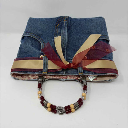 Pre-Owned Bootie Bags Denim Denim Handbag