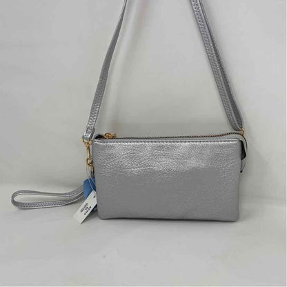 Boutique Silver faux leather Handbag