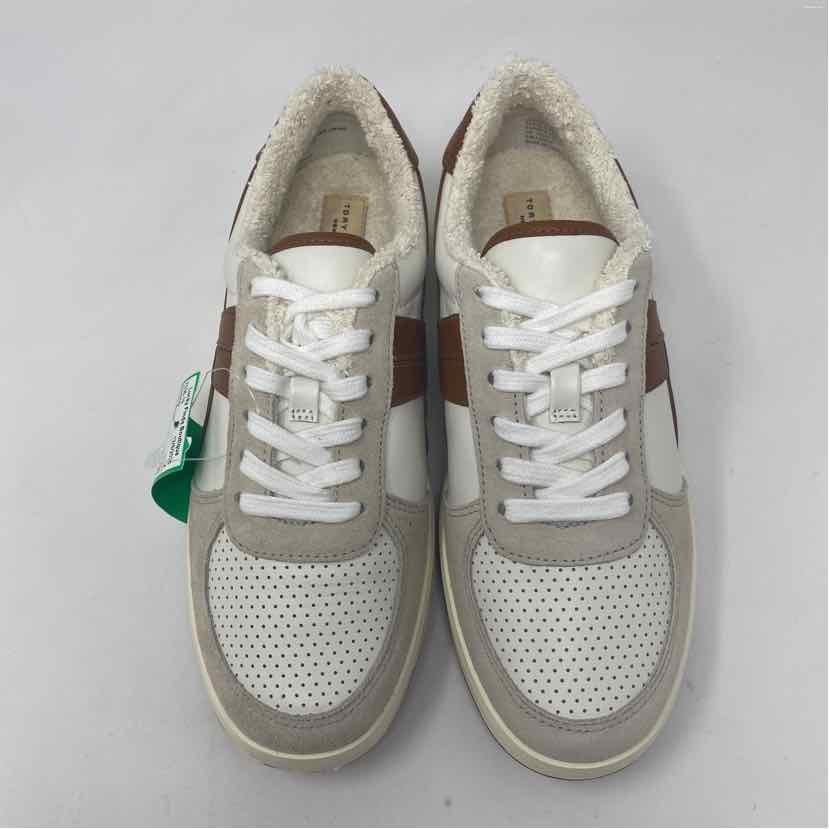 Pre-Owned Shoe Size 6 Tory Burch White Multi Sneaker