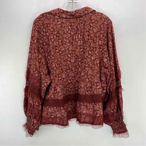 Pre-Owned Size XL Anthropologie Burgundy Top