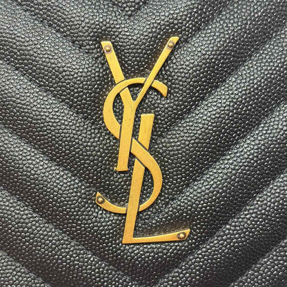 Pre-Owned Saint Laurent Black Leather Designer Handbag
